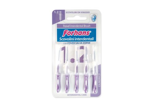 Forhans Travel Interdental Brush scovolino interdentale da viaggio 1.2 5 pezzi