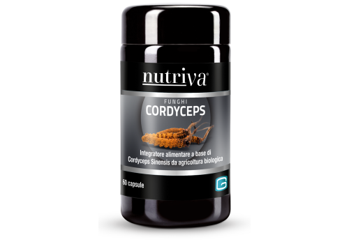 Nutriva Funghi Cordyceps integratore per le vie respiratorie e le difese immunitarie 60 capsule