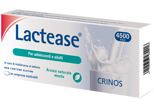 Lactease integratore per l'intolleranza al lattosio 30 compresse masticabili
