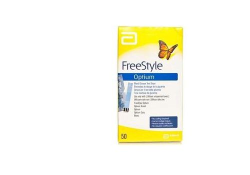 FreeStyle Optium strisce reattive per la misurazione della glicemia 50 pezzi