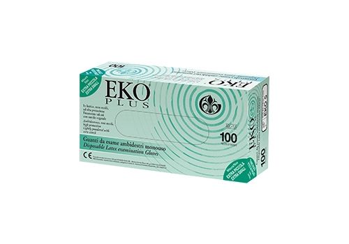 Eko Plus guanto in lattice misura 8 100 pezzi