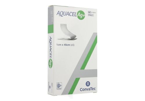 Aquacel Ag + Extra medicazione agli ioni d'argento 1 x 45cm 5 pezzi