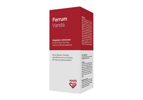 Ferrum vanda integratore di ferro con vitamine e minerali 60 capsule