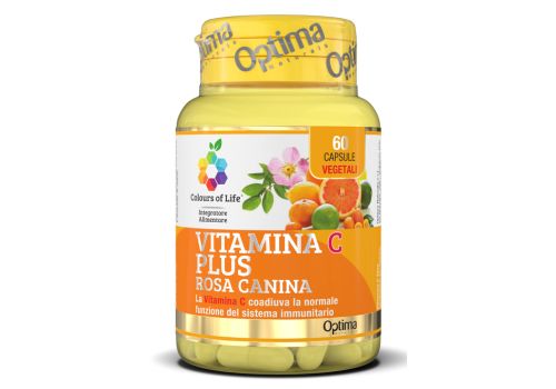 Vitamina C Plus Rosa Canina integratore per la normale funzione del sistema immunitario 60 capsule