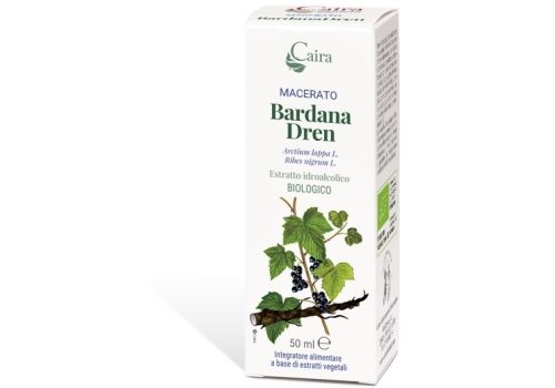 Caira Bardanadren macerato glicerico di bardana per supporto al drenaggio e benessere 50ml