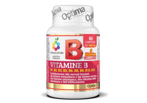 Vitamine B Complex integratore per la stanchezza e affaticamento 60 compresse
