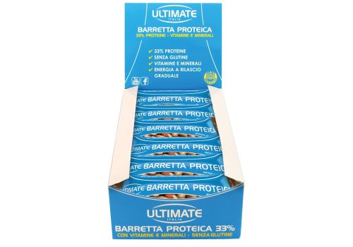 Ultimate barretta proteica gusto nocciola 24 x 40 grammi