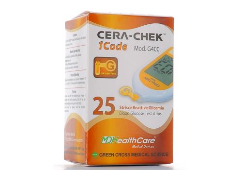 CERA-CHEK 1CODE STRISCE REATTIVE  25PZ