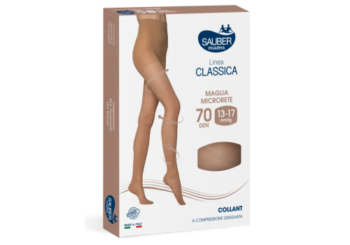 Sauber Linea Classica 13-17 mmhg collant microrete 70 denari colore bronze taglia 3