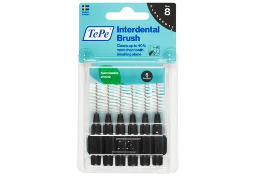 TePe 1,5mm nero scovolini interdentali 6 pezzi
