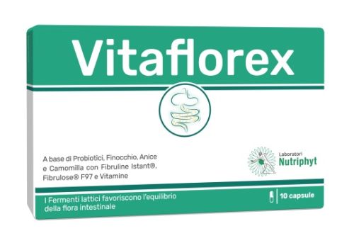 Vitaflorex integratore per l'equilibrio della flora batterica intestinale 10 capsule