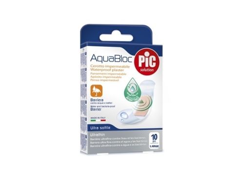 Pic AquaBloc cerotto impermeabile ultrasottile 25x72mm 10 pezzi large