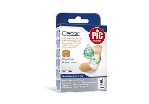 Pic Classic cerotto universale traspirante 25x72mm 10 pezzi large