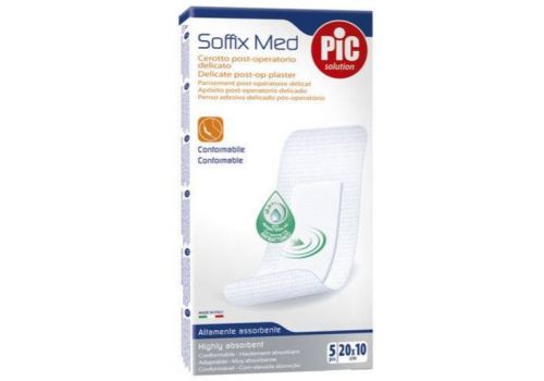 Pic Soffix Med cerotto post-operatorio delicato 10x20cm 5 pezzi