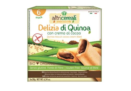 Altricereali delizia quinoa biscotti senza glutine 250 grammi