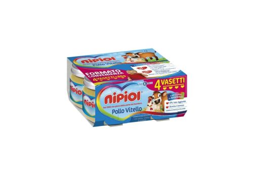 Nipiol vitello pollo omogeneizzato 4 x 80 grammi