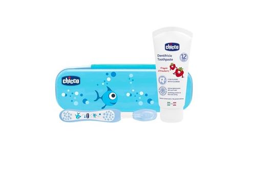 CH SET DENTALE AZZURRO FLUORO