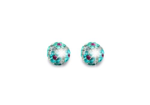 Biojoux Fiore Azzurro orecchini in acciaio chirurgico