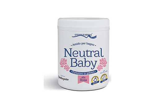 Neutral Baby amido per bagno alla rosa purissimo in polvere 220 grammi