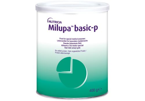 Milupa Basic-p alimento indicato per la gestione dietetica degli errori del metabolismo di amminoacidi o di proteine 400 grammi