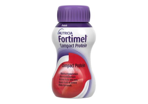 Nutricia Fortimel Compact Protein alimento per il trattamento della malnutrizione gusto frutti di bosco 4 bottigliette 125ml