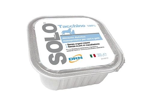 Drn Solo tacchino cibo umido per cani e gatti 300 grammi