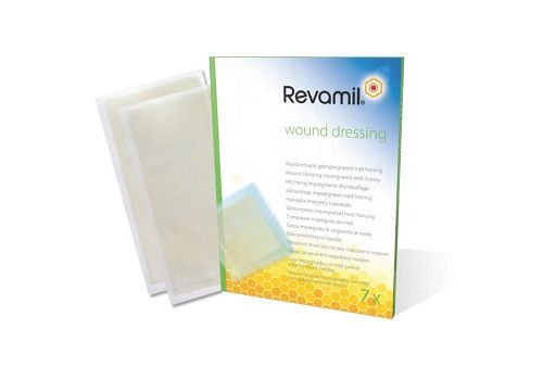 Revamil garze impregnate miele per medicazioni 10 x 10cm 10pezzi