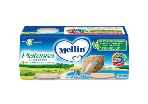 Mellin platessa e verdure omogeneizzato 2 x 80 grammi