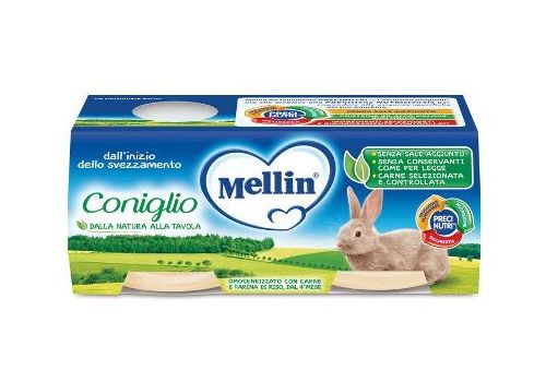 Mellin coniglio omogenizzato 2x120 grammi
