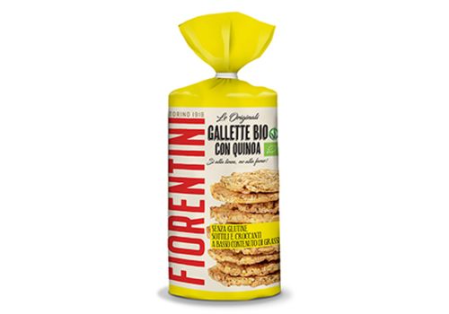 Fiorentini gallette bio con quinoa sottili e croccanti senza glutine 120 grammi