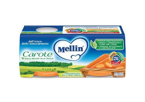 Mellin carote omogeneizzato 2 x 80 grammi  