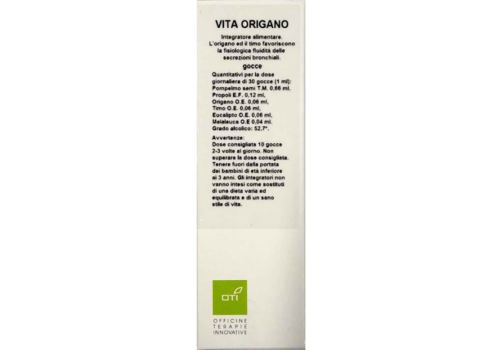 Vita origano integratore per la funzione digestiva gocce orali 30ml