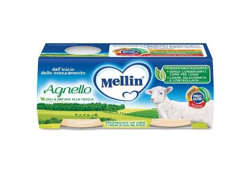 Mellin agnello omogeneizzato 2 x 80 grammi  