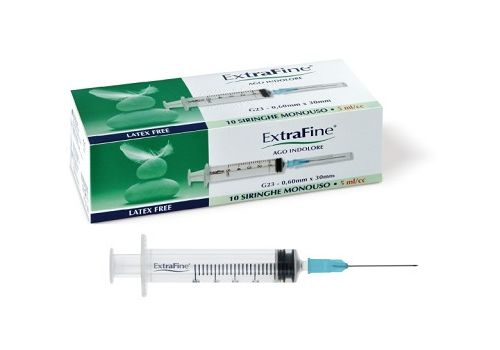 ICOPIUMA SIRINGHE EXTRAFINE 23G 0,60MMX30MM 10 SIRINGHE MONOUSO DA 5ML