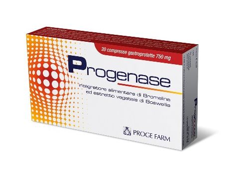Progenase integratore di Bromelina 20 compresse gastroprotette