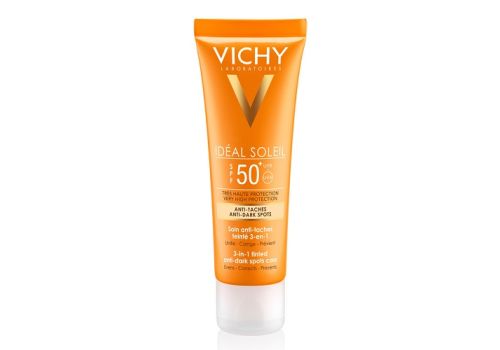 Vichy Ideal Soleil Trattamento anti-macchie colorato 3 in 1 SPF 50+ 50 ml