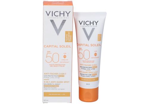 Vichy Capital Soleil spf 50 anti-macchie colorato 3 in 1 trattamento protettivo uniformante e correttivo 50ml | offerta speciale