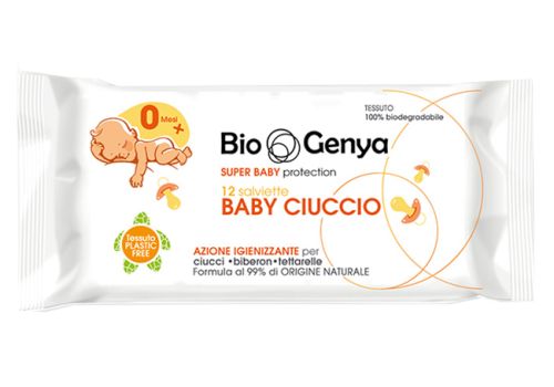 Biogenya baby ciuccio salviette igienizzanti per succhietti 12 pezzi