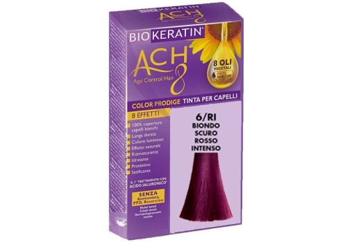 Biokeratin Ach 8 tinta per capelli 6/ri biondo scuro rosso intenso