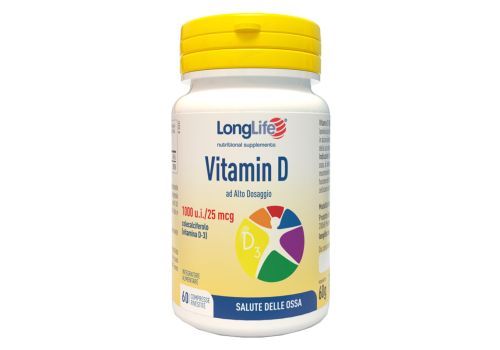 Vitamin D 1000 u.i. integratore per la salute delle ossa e del sistema immunitario 60 compresse