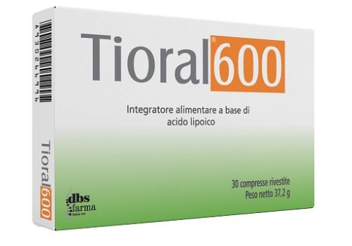 Tioral 600 integratore alimentare a base di Acido alfa-lipoico 30 Compresse