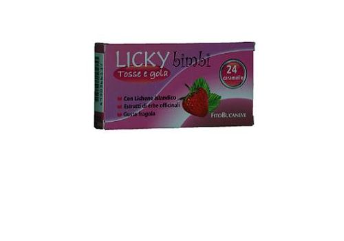 Licky bimbi tosse e gola integratore per bambini 24 caramelle