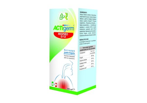 ACTigerm Respiro 0/12 integratore per le vie aeree soluzione orale 200ml