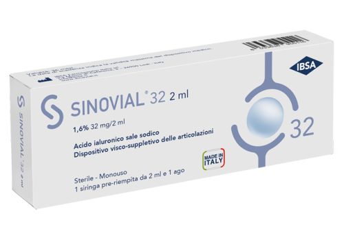 Sinovial 32 siringa preriempita acido ialuronico sale sodico per articolazioni 1,6% 2ml  