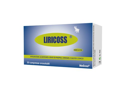 Liricoss integratore per il benessere della gola 30 compresse orosolubili