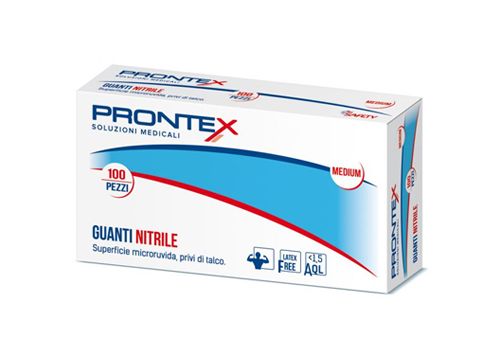Prontex guanto in nitrile senza polvere taglia s 100 pezzi