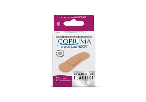 Icopiuma cerotti classici ipoallergenici misura media 7x2cm 20 pezzi