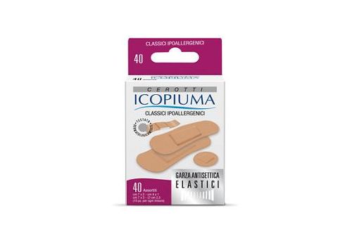 Icopiuma cerotti classici ipoallergenici 40 pezzi assortiti