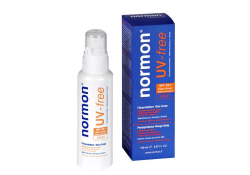Normon Uv Free spf 50+ protezione solare viso e corpo spray 150ml