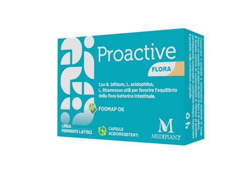 Proactive Flora fermenti lattici per l'equilibrio della flora batterica intestinale 10 capsule 